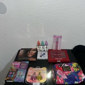 Makeup and Beauty Set with Floral Pouch